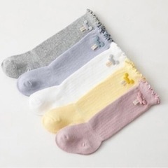 ミッキー風🐭ハイソックスベビー フリルの画像