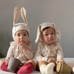 うさぎベビー🐰チェリー柄🍒の画像