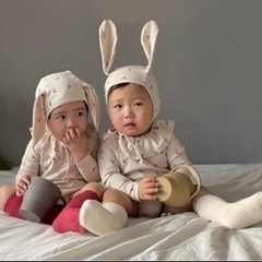 うさぎベビー🐰チェリー柄🍒の画像