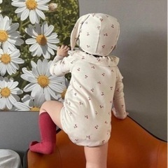 うさぎベビー🐰チェリー柄🍒の画像