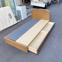 ?引き出しありシングルベッドマットレスセット?大阪市内配達設置無料?