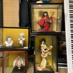 ※骨董　日本人形セット差し上げます