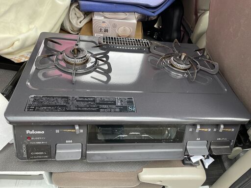 ガスコンロ ガステーブル パロマ 都市ガス IC-N86BS-L 中古