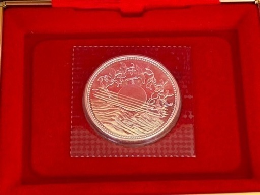 【G/W値下げ】【新品未使用】【希少銀貨用ケース付】【純銀】記念硬貨 天皇陛下御即位60年 1万円銀貨