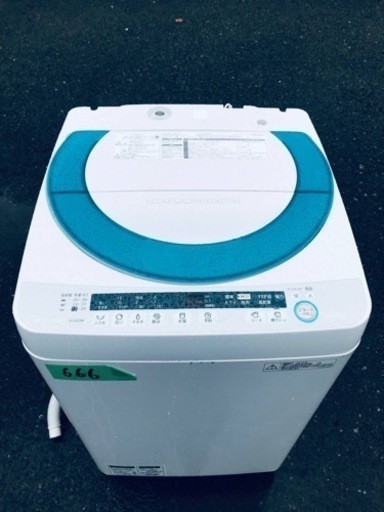 666番 シャープ✨電気洗濯機✨ES-GE70P-G‼️