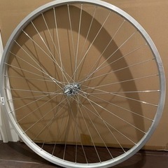 未使用！！自転車用部品 完組ホイール 前輪リム完組み 27インチ