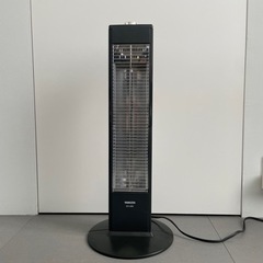 山善　カーボンヒーター　チャコールブラック
