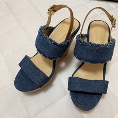 新品 デニムサンダル
