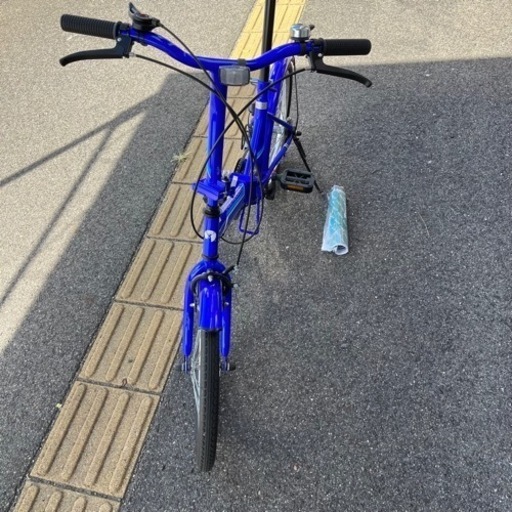 ■一回使用■早い者勝ちCAPTEIN STAG 折りたたみ自転車 20型 6段階ギア ブルー