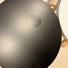 ニトリ　スツール　2脚　白・黒の画像
