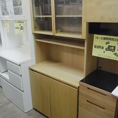 セール中につき、通常特価29,678円より8,000円引きの21,678円!　無印良品　木製　カップボード　オーク材　キッチンボード　レンジボード　レンジ台　食器棚 セール中につき、通常特価29,678円より8,000円引きの21,678円