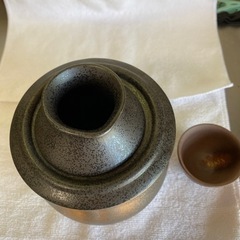 備前焼の酒燗器(0.7合)の画像