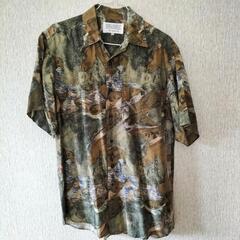 メンズシルクシャツ（S)
