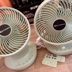 リサイクル。値下げ。問い合わせ順。使用済み　扇風機　２つセット　今日のみ。の画像