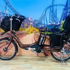 Ⅱ 4372 長生きバッテリー8.9A 新品日本製タイヤ　子供乗せ電動自転車