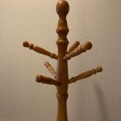 木製　コートハンガー　帽子やカバン、コート等を架けられますの画像