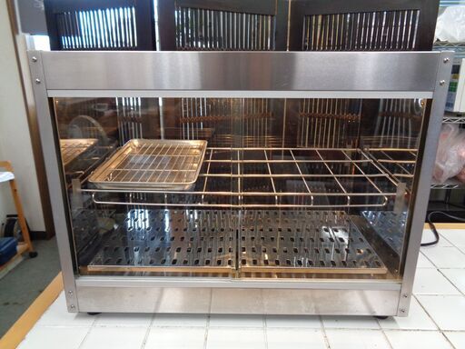 TENPOS テンポス　ホットショーケース　前後ガラス引戸　TBHS-600S　中古