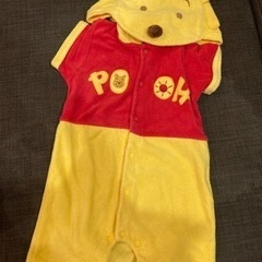 ハロウィンに⭐︎プーさん着ぐるみロンパース　80