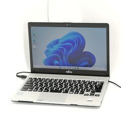 保証付 日本製 高速SSD ノートパソコン 富士通 S937/R 中古良品 第7世代
