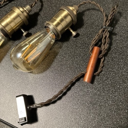 【決定済】⭐️最終値下げ⭐️BeauBelleの1灯ライト+LEDエジソンバルブ電球