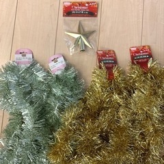 🎄クリスマスの飾り🎄モールとツリートップ⭐️