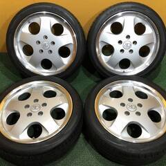 No.23　RD　racingdirection　17インチホイール　17×7JJ　5穴　PCD114.3　5本スポーク　タイヤ付　205/45R17　4本