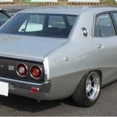 値下げ、旧車、日産スカイライン ケンメリ 純正 ノーマル  リヤ テールガーニッシュ の画像
