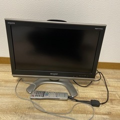 SHARP 20型TV 0円の画像