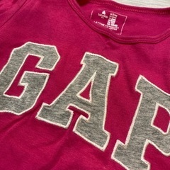 【ピンク】長袖　100㎝Baby GAP ベビーギャップ ロゴ　ロンTの画像