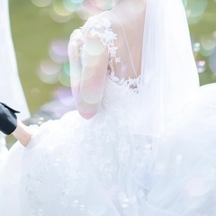 ウェディングドレス 骨格ウェーブ Aラインの画像