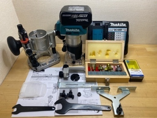 中古　マキタ　RT50D 18V トリマ　セット