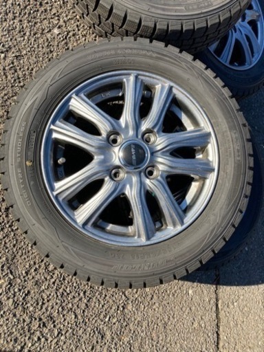 2019年製　ほぼ新品　スタッドレス　ダンロップ　155/65R13  4本