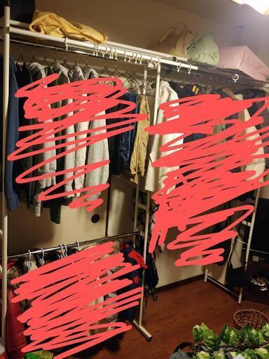 部屋収納ハンガークローゼット