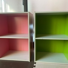 カラーボックス　2個セットで