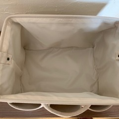 【今週1,000円】【美品】『整理収納に♡素敵な帆布な収納バッグ』の画像