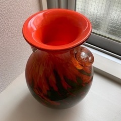 カメイガラス　花瓶の画像