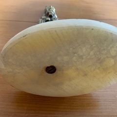 ファラオの置物　ゴールドカラー　大理石の台の画像