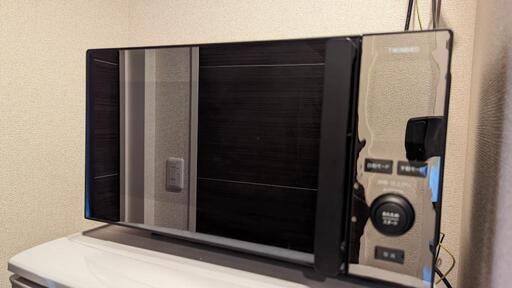 ツインバード フラット電子レンジブラック鏡面 20L DR-E273