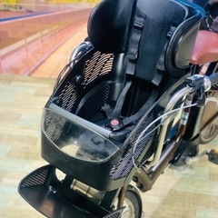 Ⅱ 4401 長生きバッテリー6.6A 26インチ　子供乗せ電動自転車　3人乗りの画像