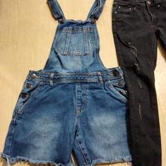 サロペット&ダメージジーンズ👖Sの画像