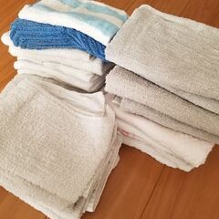 【お話し中】中古タオル25枚　お掃除やペットのお世話にどうぞ。無...