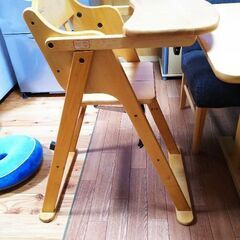 【最終値下げ処分】ベビー用 木製ハイチェア