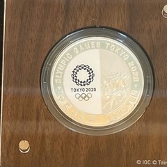 【新品】②東京2020 オリンピック水泳競技大会記念 1000円プルーフ銀貨の画像