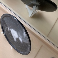 黒大理石の皿 大理石プレート スタンド付の画像