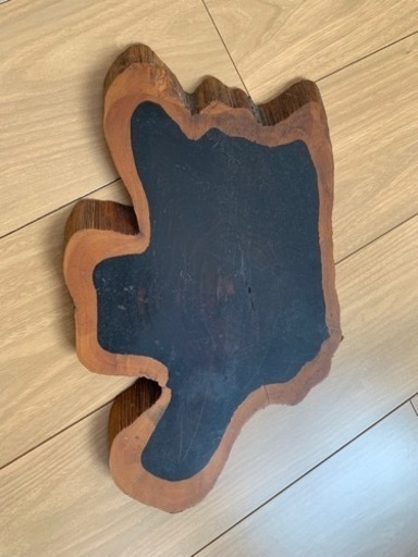 花台 黒檀 無垢 切り株 美術品