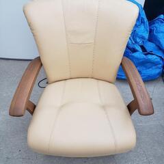 ナガノインテリア　天然木　回転　椅子  ローチェア 　その3