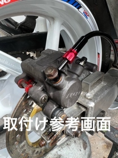 NSR250R MC18 ステンメッシュ　フロント、リアブレーキホース