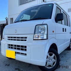 月々9千円〜分割可‼️働くくるま軽バン入りました！車検2年付き！【名義変更代込み】車内広い！大人気☆スズキ エブリーバン☆HDDナビ付き☆走行中DVD見れます‼️両側スライドドア☆ ETC付き☆ドライブレコーダー付きのフル装備☆そのまま乗って帰れます。の画像