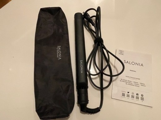 サロニア SALONIA ストレートヘアアイロン ブラック