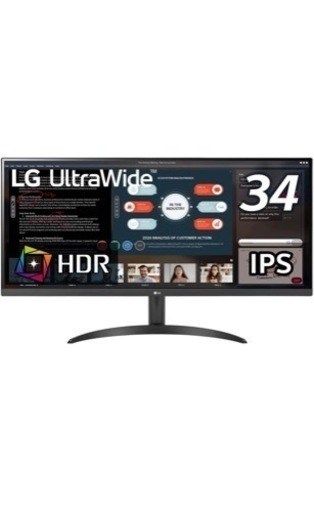 最終値下【34インチ ウルトラワイドモニター】34WP500-B